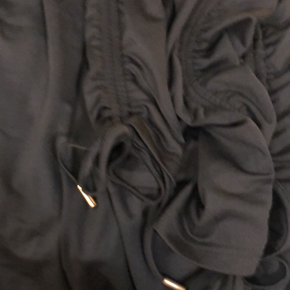 Rare London Black Drawstring Ruched Cyclistsuit - Picture 13 of 15